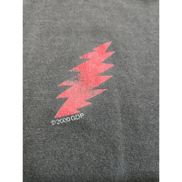 Grateful Dead T Shirt Hanes Heavyweight PLAY DEAD 1999 BLACK Fader Medium - Picture 4 of 13